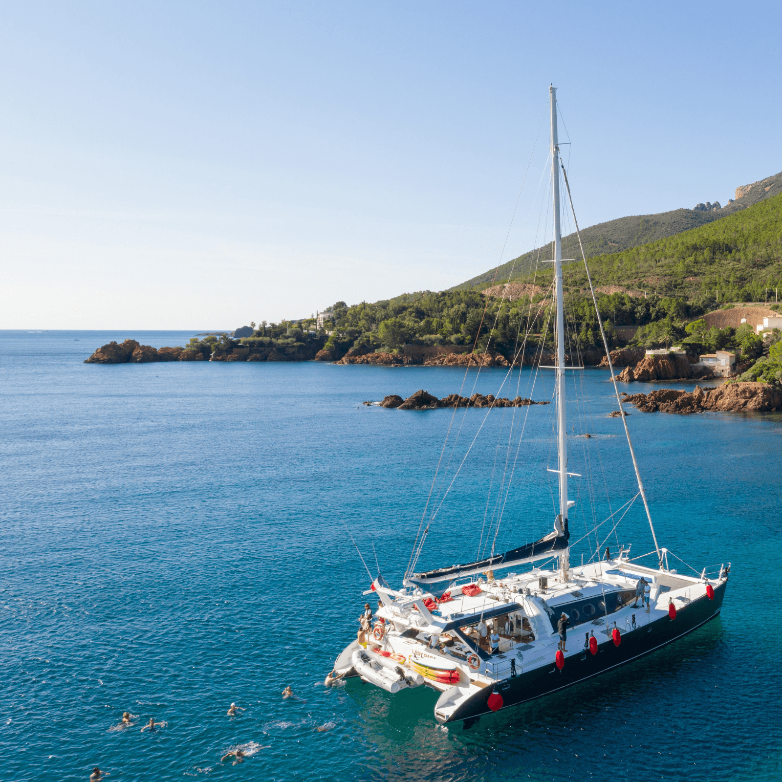 Catamaran cruise with snorkeling and BBQ lunch.