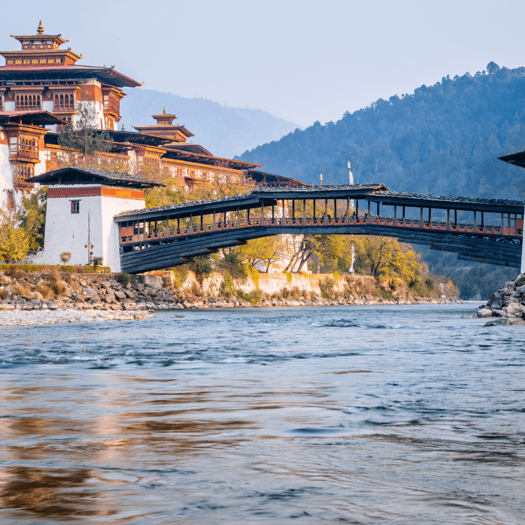 Admire the architectural marvel of Punakha Dzong, situated at the confluence of the Mo and Po Chhu Rivers. This ancient fortress serves as a stunning example of Bhutanese craftsmanship and tradition.