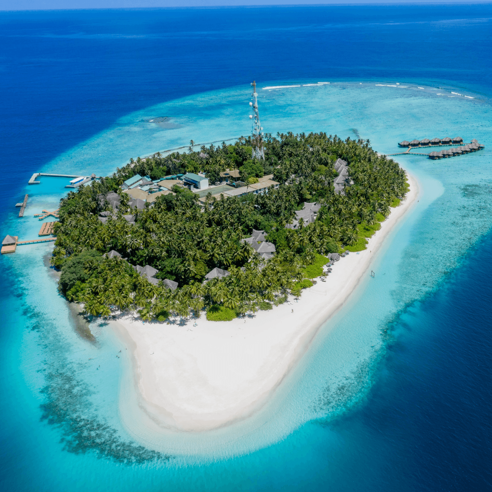 Stay in an overwater villa with breathtaking ocean views.