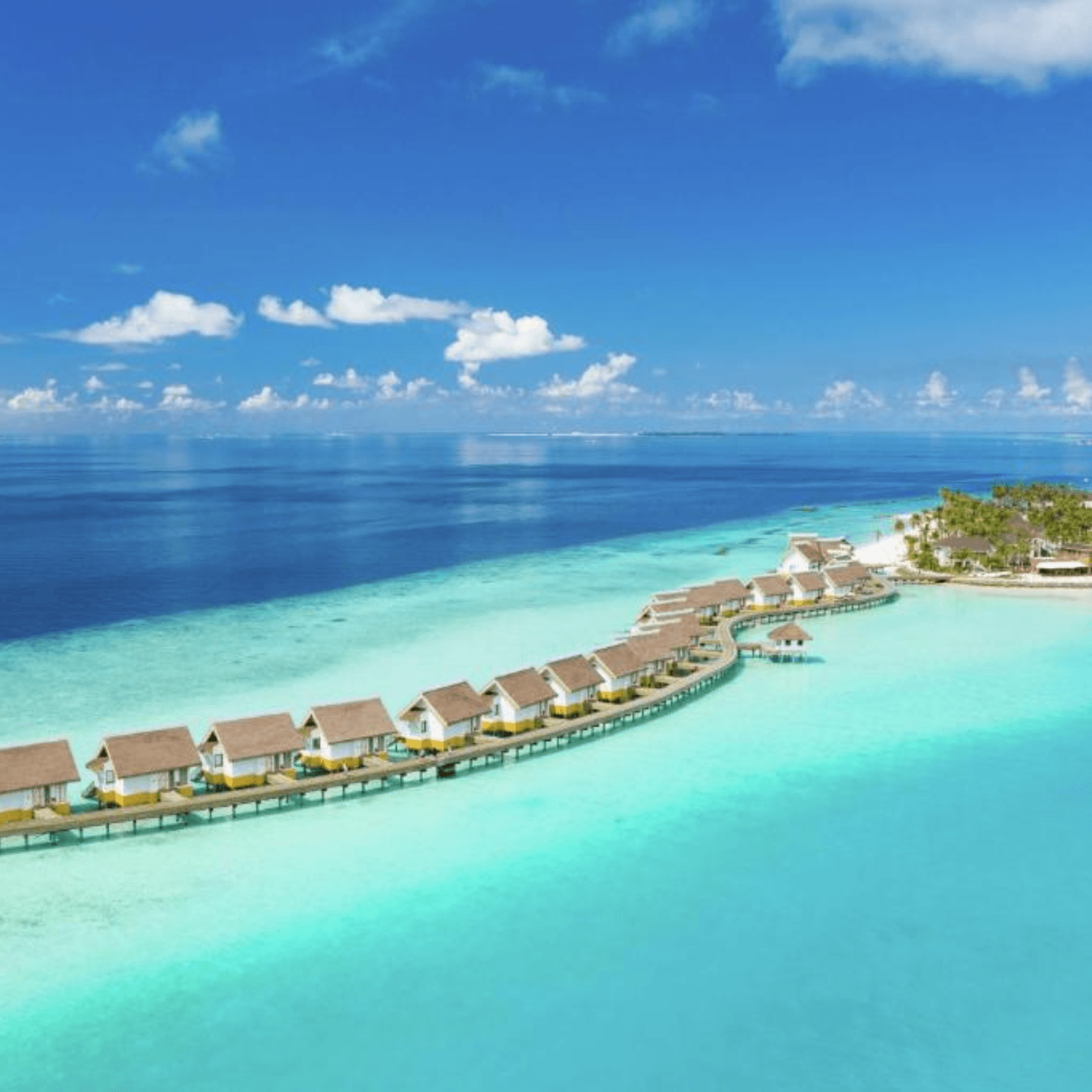 Stay in music-themed overwater villas with breathtaking ocean views.