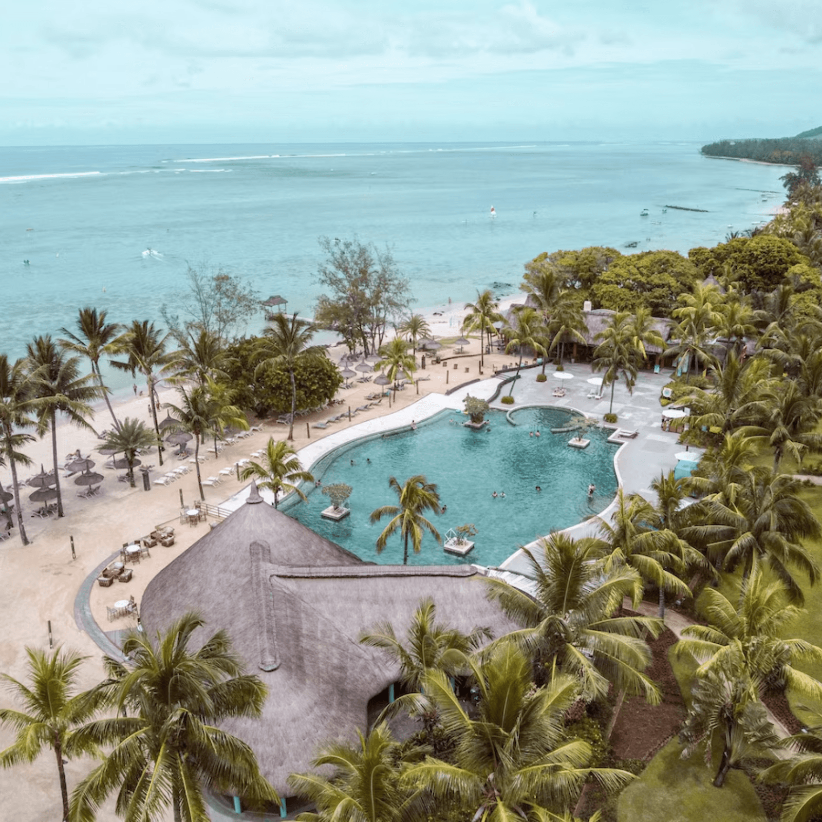 Beachfront resort with stunning ocean views.